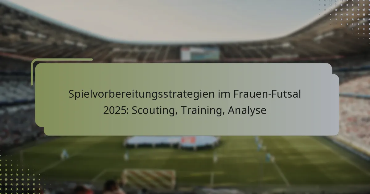 Spielvorbereitungsstrategien im Frauen-Futsal 2025: Scouting, Training, Analyse